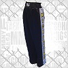 FIGHT-FIT - Kick-Boxing Hosen / Satin / Schwarz / Medium