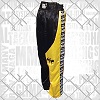 FIGHTERS - Kick-Boxing Hosen / Satin / Schwarz-Gelb / Small