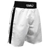FIGHT-FIT - Pantaloncini da Boxe / Bianco-Nero