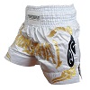 FIGHTERS - Shorts de Muay Thai / Blanc-Or