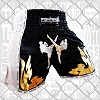 FIGHTERS - Thaibox Shorts / Elite Fighters / Schwarz-Weiss / Small