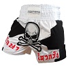 FIGHTERS - Muay Thai Shorts / Skull / White-Black