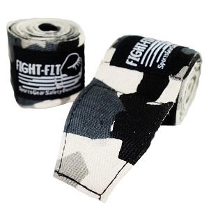 FIGHTERS - Fasce da Boxe / 300 cm / elastico / Camo Grigio-Nero