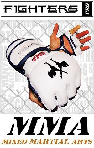 FIGHTERS - MMA Handschuhe / Elite / Weiss / Small