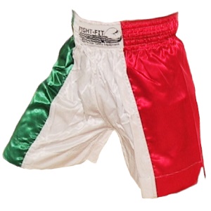 FIGHTERS - Pantaloncini Muay Thai / Italia / Tri Colore / XL