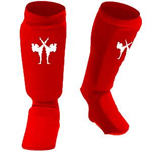 FIGHTERS - Shin guard / Combat / Red / Large