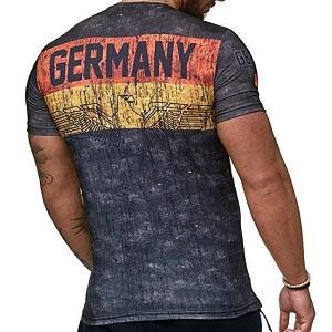 FIGHTERS - T-Shirt / Allemagne / Rouge-Or-Noir / XL