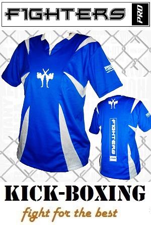 FIGHTERS - Camisa de kick boxing / Competition / Azul / Small