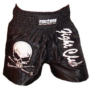 FIGHTERS - Muay Thai Shorts / Fight Club / Schwarz / Small