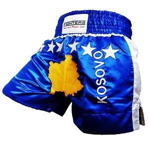 FIGHTERS - Shorts de Muay Thai / Kosovo-Kosova / Yll / XL