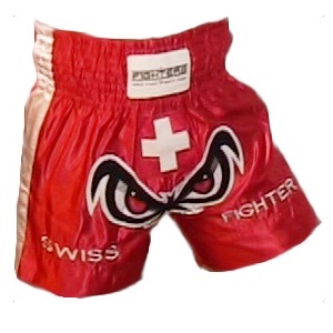 FIGHTERS - Pantaloncini Muay Thai / Svizzera  / No Fear / XL