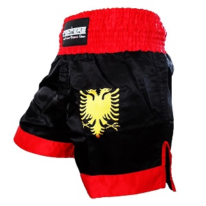 FIGHTERS - Muay Thai Shorts / Albania / Black / XL