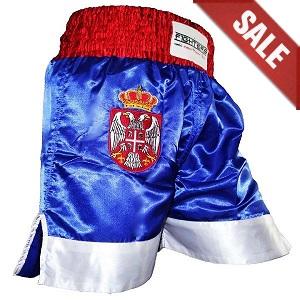 FIGHTERS - Pantalones Muay Thai / Serbia-Srbija / Zastava / XXL