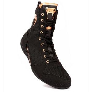 Venum - Boxing Shoes / Elite / Black-Bronze / EU 39