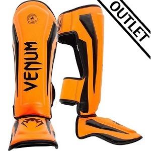 Venum - Schienbeinschutz / Elite / Orange-Schwarz / XL