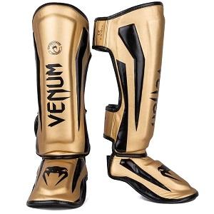 Venum - Shin Instep Protection / Elite / Gold-Black / XL