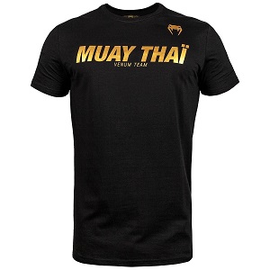 Venum - T-Shirt / Muay Thai VT / Nero-Oro / Large